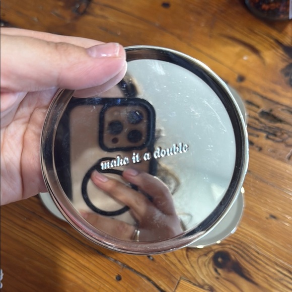 Kate Spade Lenox Silver Mirrored Drink Coaster Set of 4 - Picture 3 of 7